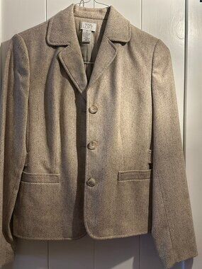 LOFT cream/beige wool blazer